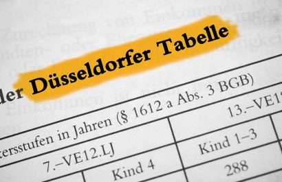 Düsseldorfer Tabelle 2016: Mehr Unterhalt für Scheidungskinder